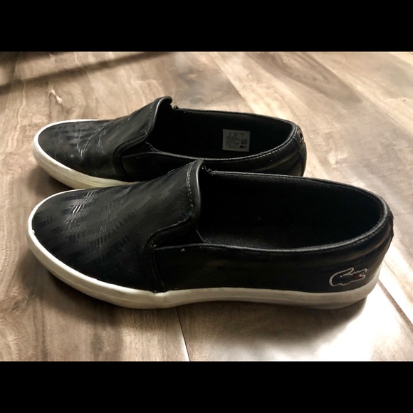 Lacoste Women Leather Slip-on Sneakers - Picture 2 of 6
